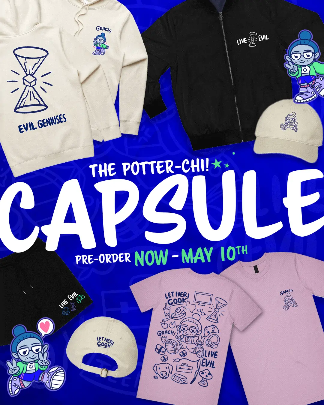 potter capsule launch graphic